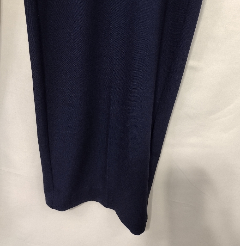 NWT Investments Easy Pullon Dress Pants Womens 14L Blue Office Career Minimalist - Picture 4 of 9